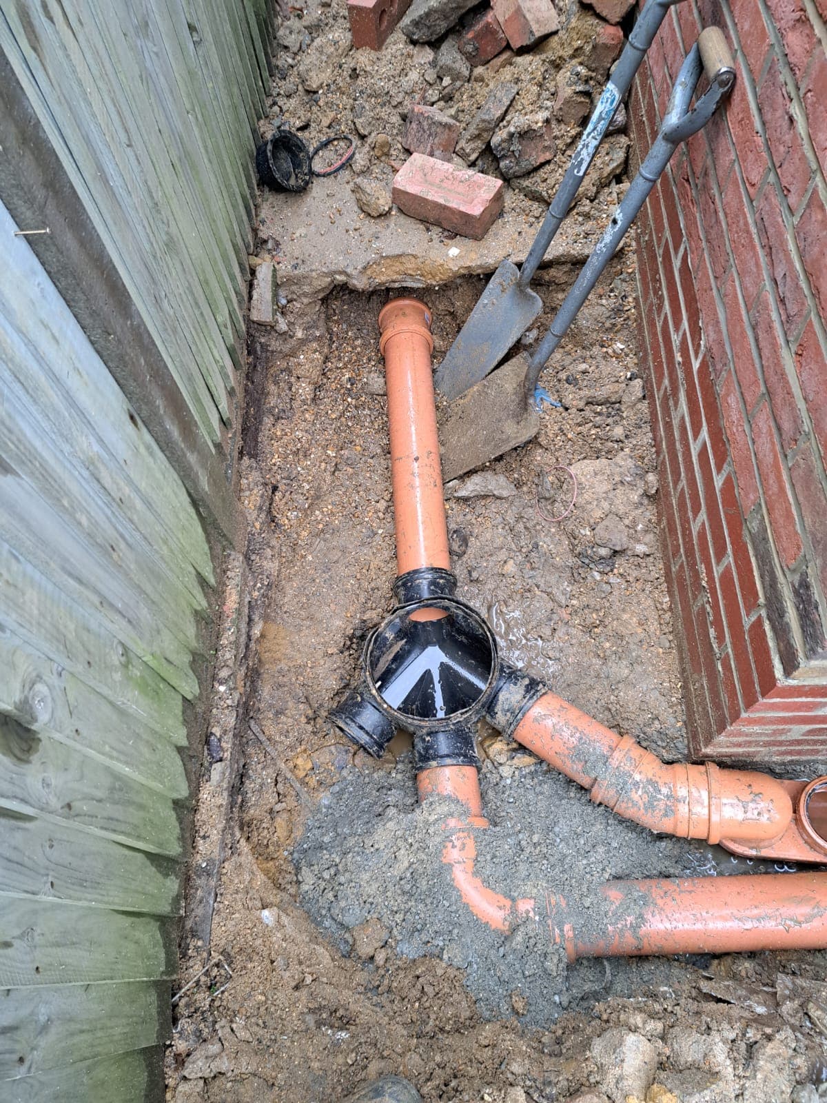 Rear Extension – Drainage Diversion & Groundworks cover